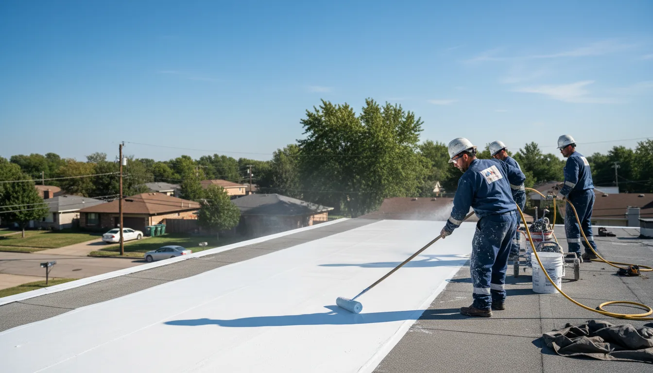 Commercial roof coating in Prairie Hill, TX near me